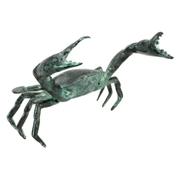 Real looking Crab Cast Bronze Garden Statue delightful crustacean